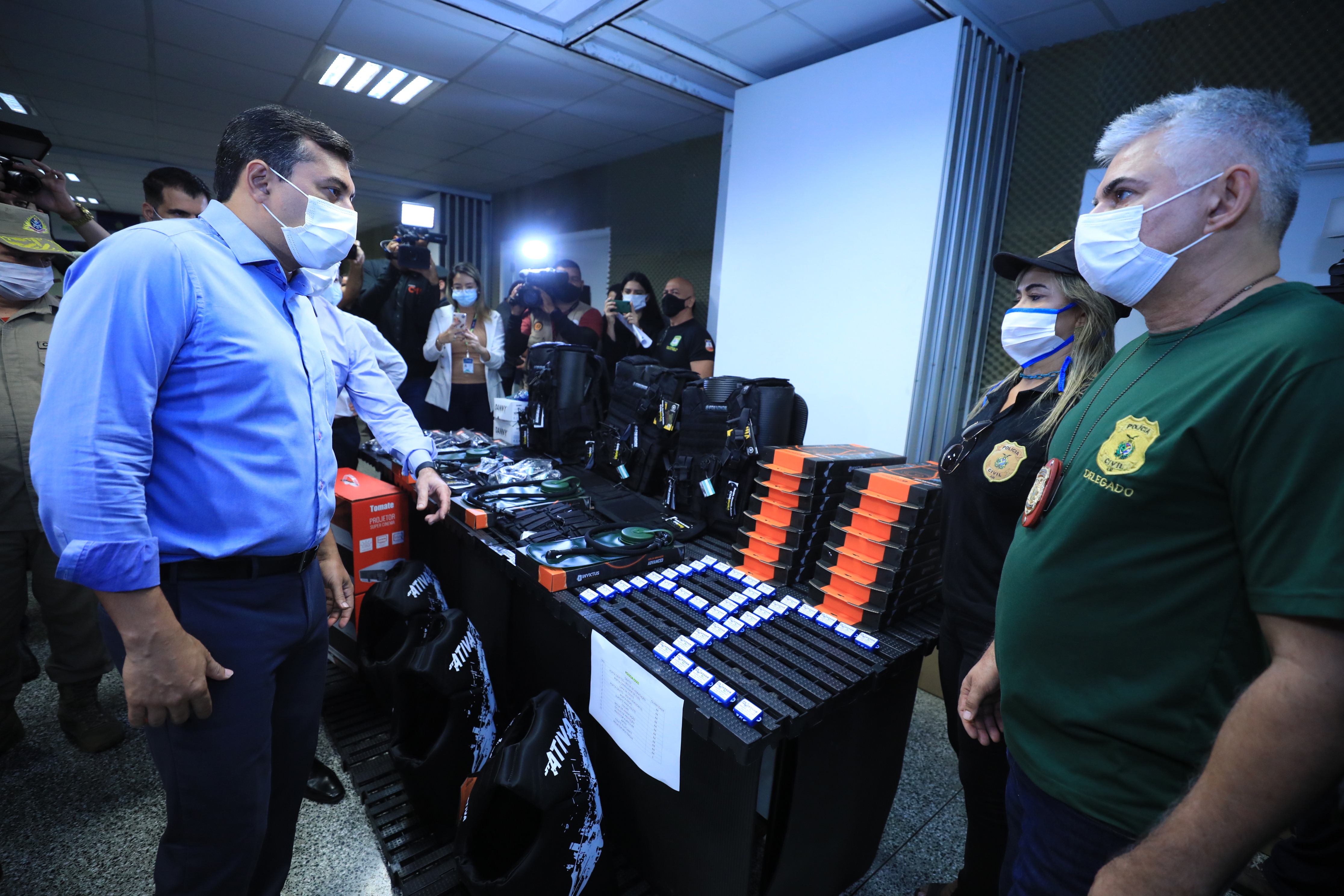 Wilson Lima entrega equipamentos para reforçar Operação Tamoiotatá 3 Foto Arthur Castro Secom